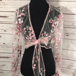 NEW Nasty Gal sheer floral